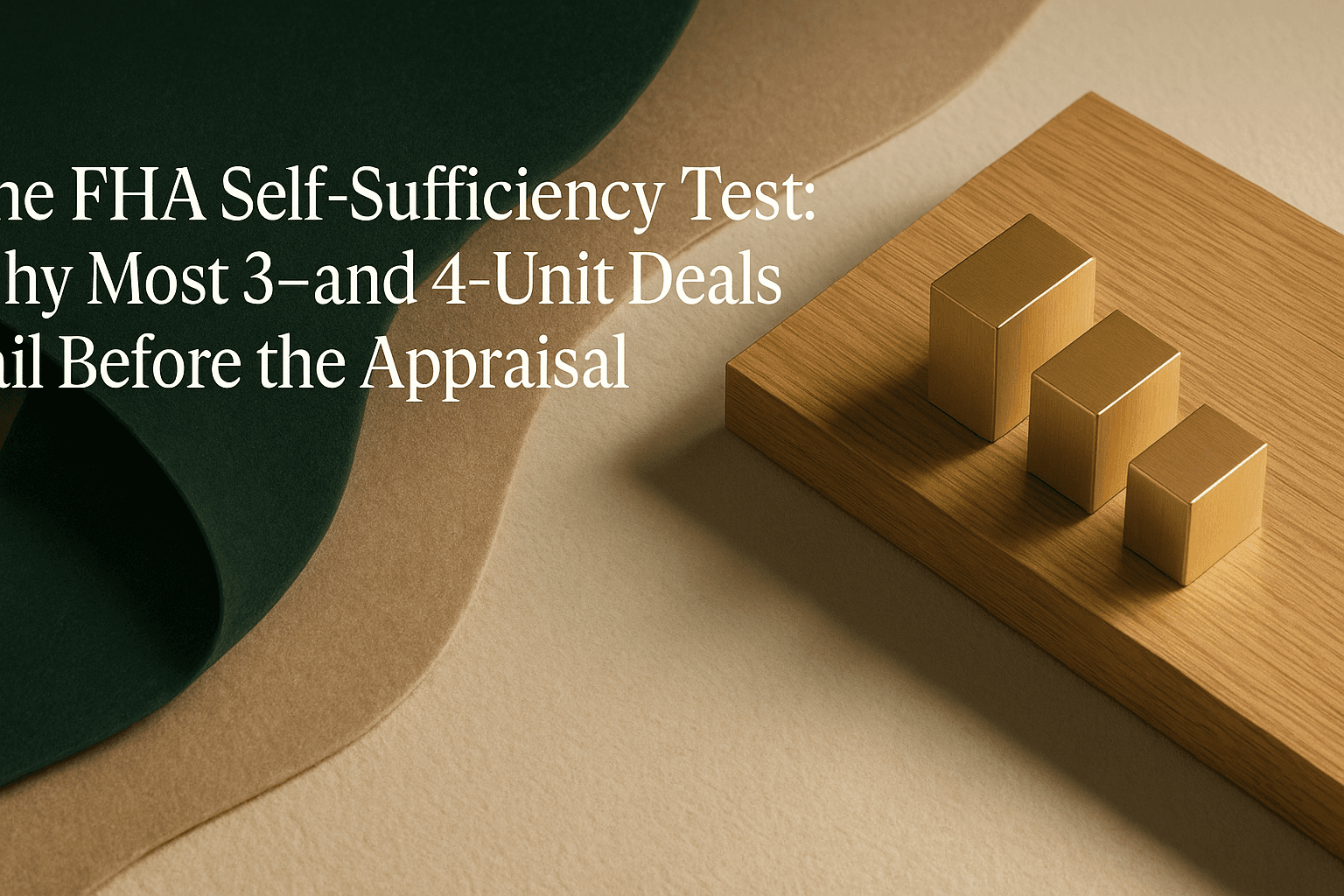 The FHA Self-Sufficiency Test: Why Most 3- and 4-Unit Deals Fail Before the Appraisal